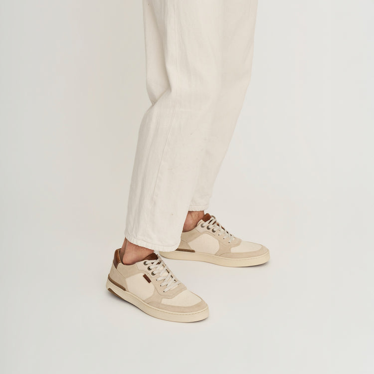 Bromley Men - Sneakers - Canvas and suede - White MV
