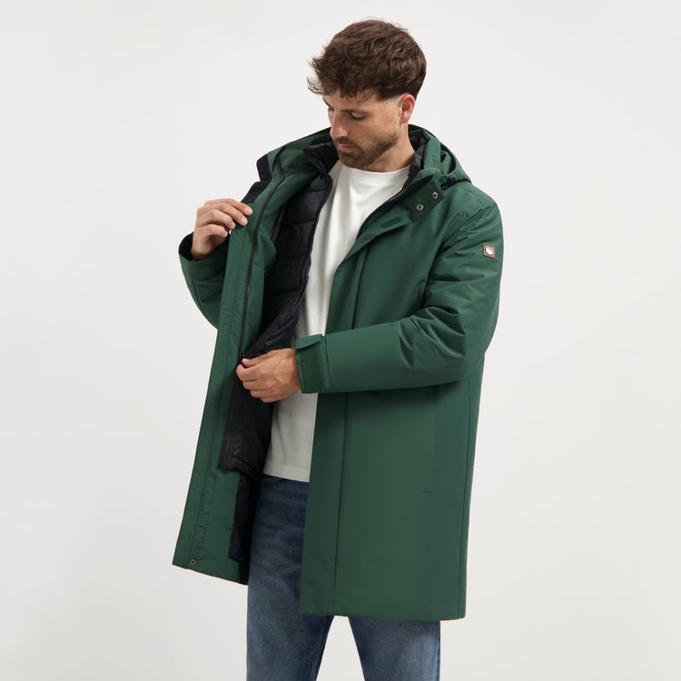 Hoyt Men - 3-in-1 jacket - Waterproof - Dark green MV