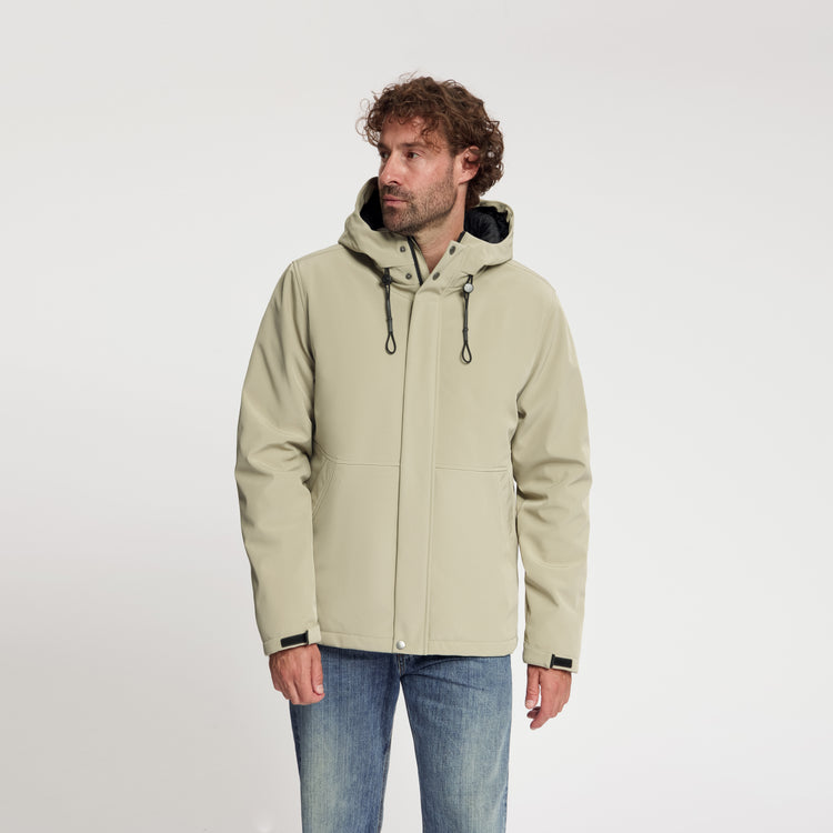 Nils Men - Softshell Jacket - Waterproof - Light Brown MV