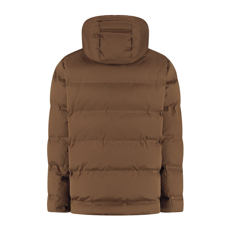 Andreas Men - Puffer Winter Jacket - Waterproof - Dark Brown B