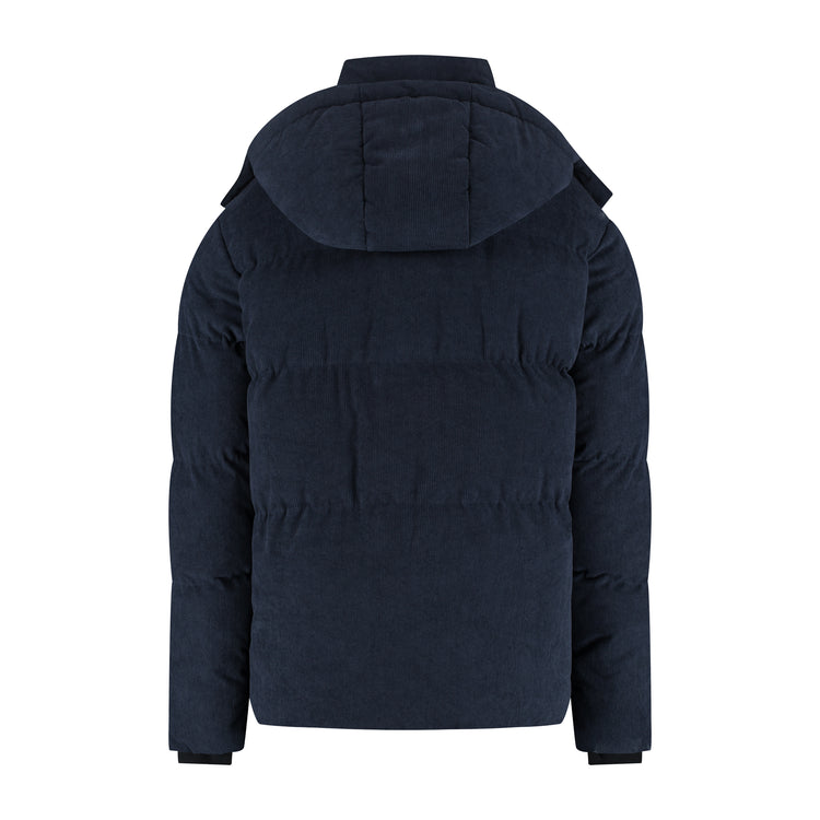 Ulf Men - Puffer Winter Jacket - Corduroy - Navy B
