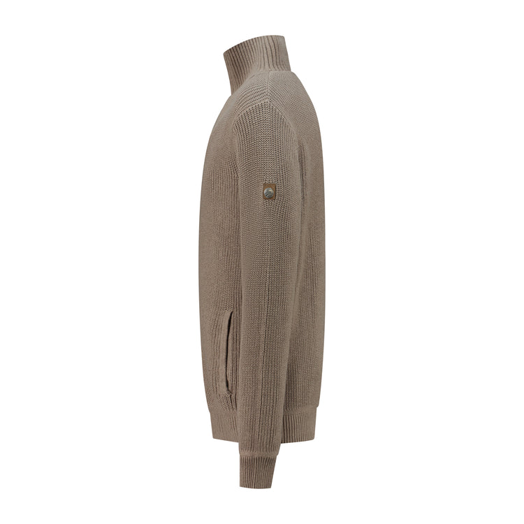 Snowdon Men - Cardigan - Cashmere blend - Sand L