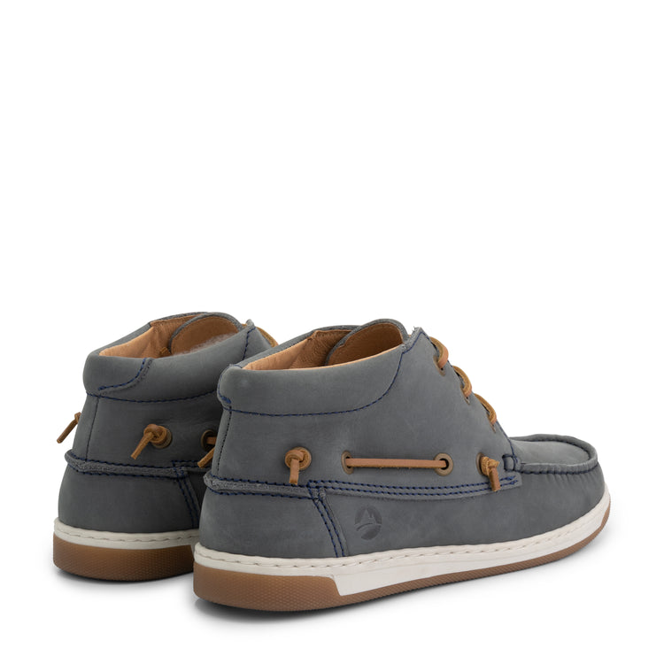 Maenporth Women - Mid lace-up shoes - Leather - Blue BD