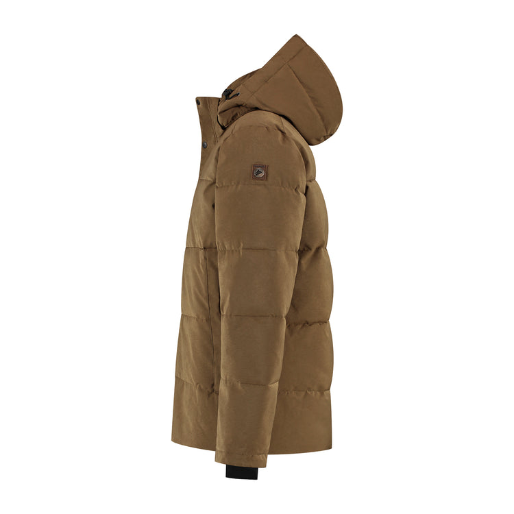 Sverger Men - Puffer jacket - Water-resistant - Brown L