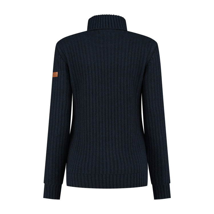 Turtleneck Boda Women - Knitted jumper - Navy B