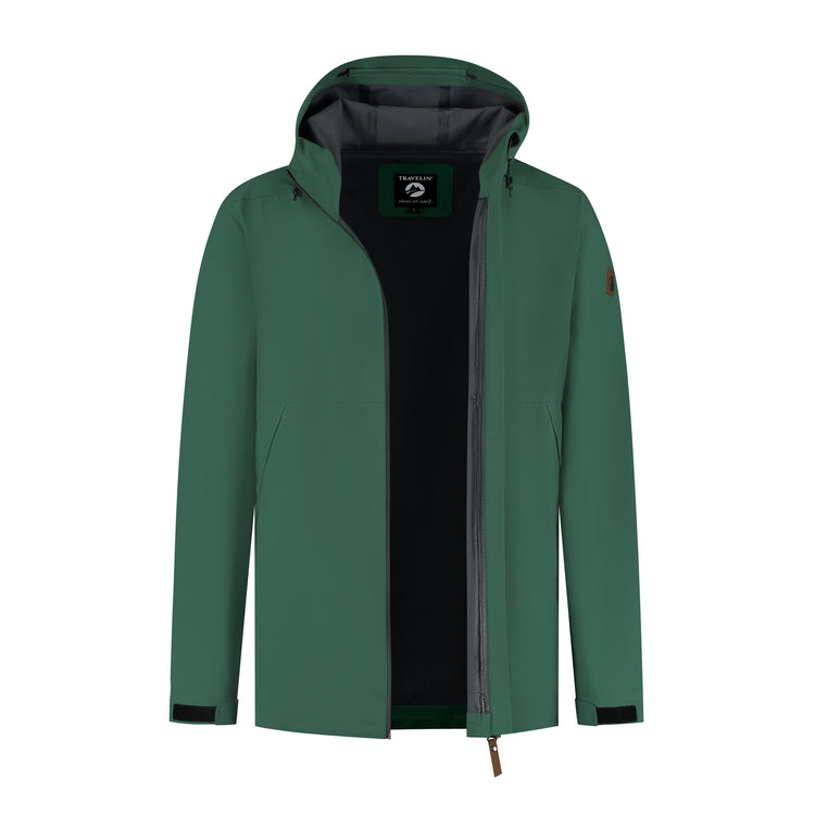 Jari Men - Hardshell jacket - Waterproof - Dark green CVO