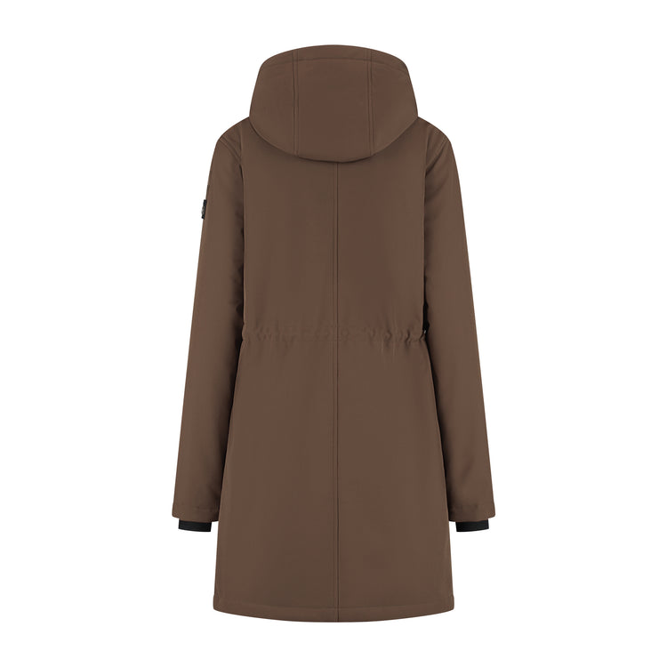 Elinor Women - Softshell Jacket - Waterproof - Dark Brown B