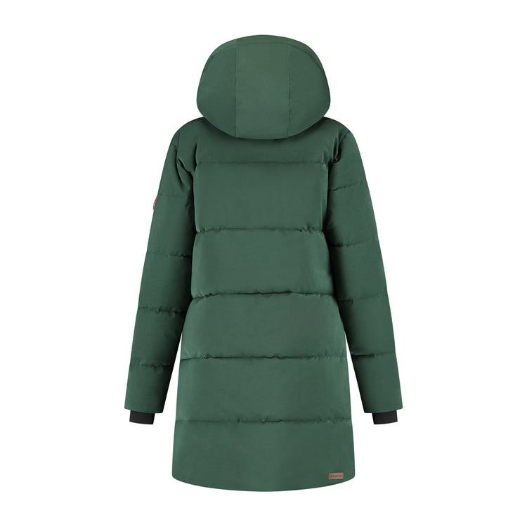 Rissne Women - Puffer jacket - Water-resistant - Dark green B