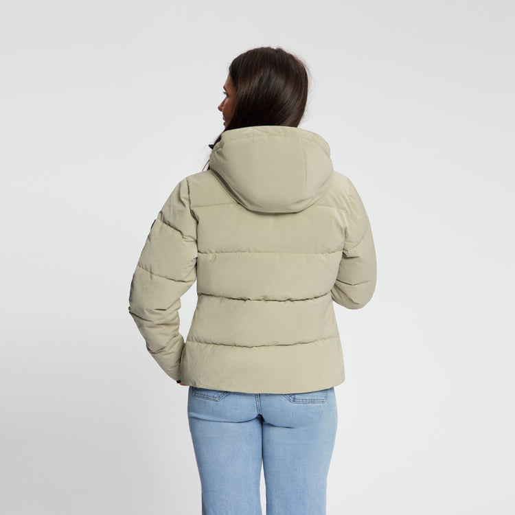 Agnes Women - Puffer Winter Coat - Waterproof - Light Brown MV3