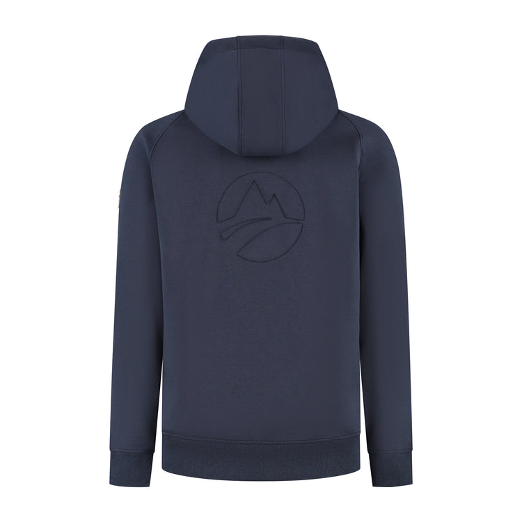 Steffen Men - Hooded Cardigan - Sweat - Navy B