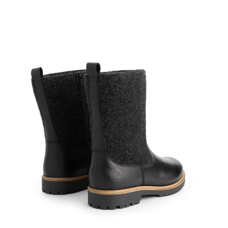Tanae Women - Boots - Wool/Felt - Black BD