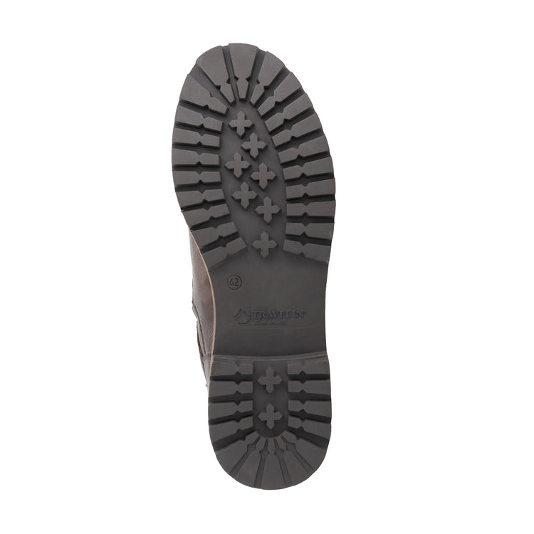 Skelde Men - Biker boots - Wool-lined - Dark brown UNS