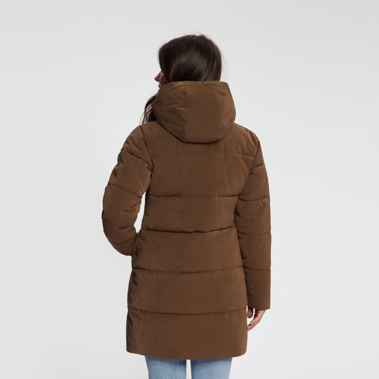 Astrid Women - Puffer Winter Jacket - Waterproof - Dark Brown MV3