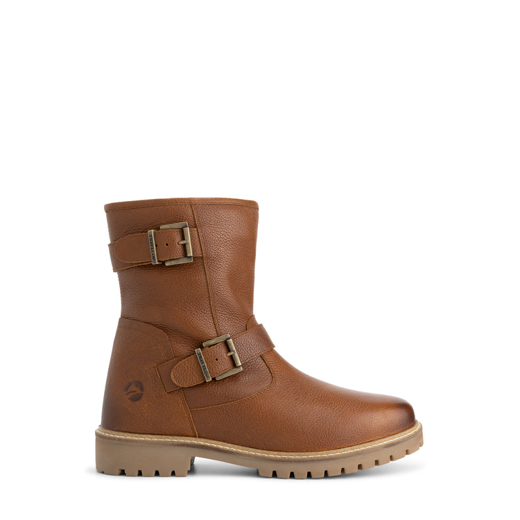 Skelde Men - Biker boots - Wool-lined - Cognac R