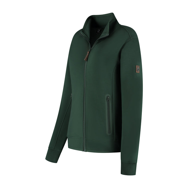 Olia Women - Outdoor Cardigan - Sweat - Dark green FL