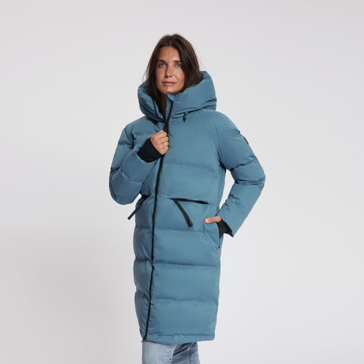 Odda Women - Puffer Winter Jacket - Waterproof - Blue MV3