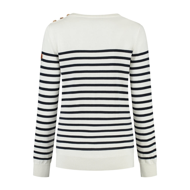 Vattern Women - Knitted sweater - White B