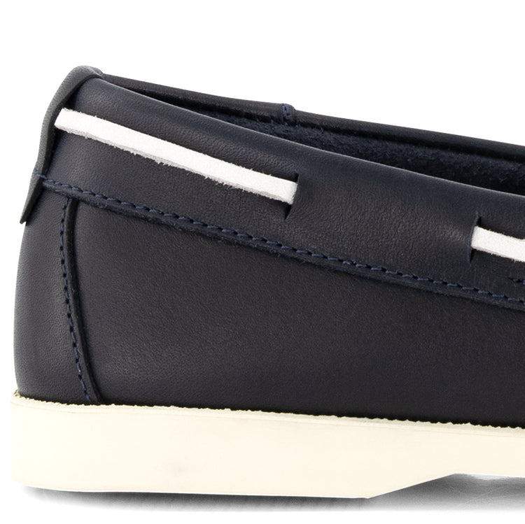 Ebeltoft Women - Boat shoes - Leather - Navy DFH