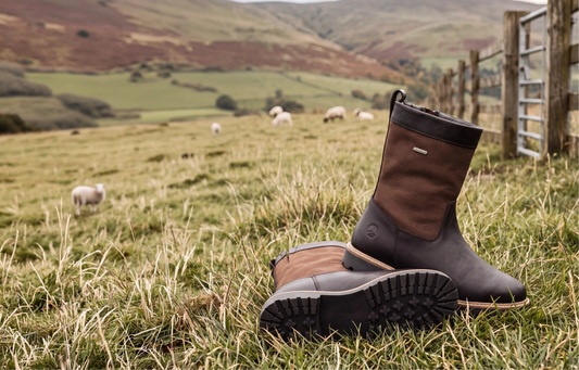 Outdoor-Stiefel aus Leder