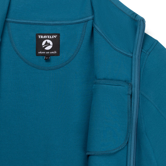 Olle Men - Outdoor Cardigan - Sweat - Blue DCI