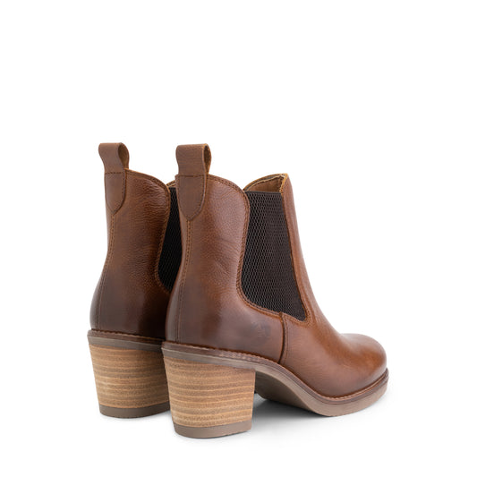 Ivry Women - Leather chelsea boots - Cognac BD