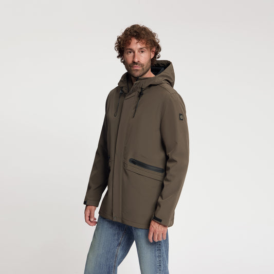 Njal Men - Softshell Jacket - Waterproof - Dark Brown MV2