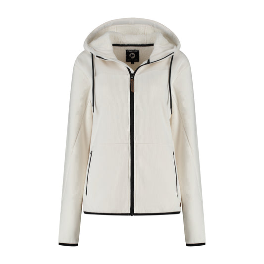 Kirsten Women - Hooded Cardigan - Fleece - Off white F