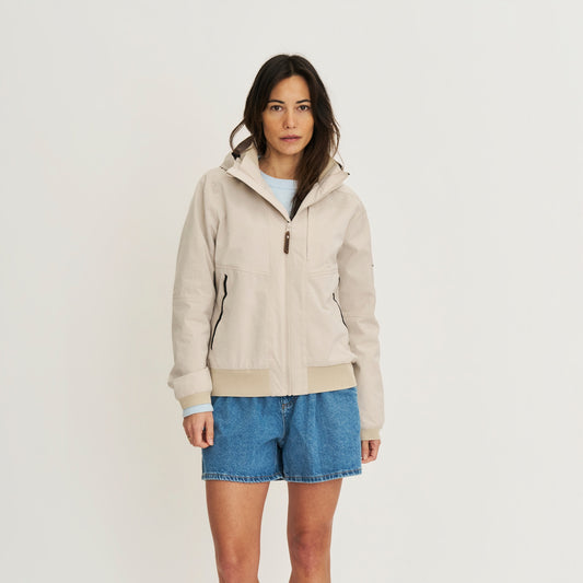 Halle Women - Hardshell jacket - Waterproof - Sand MV