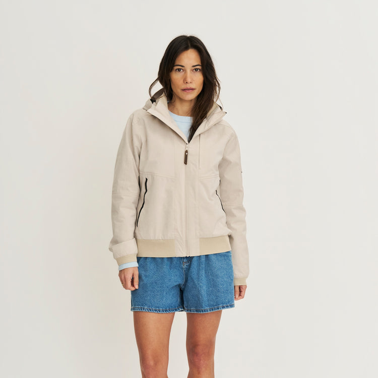 Halle Women - Hardshell jacket - Waterproof - Sand MV