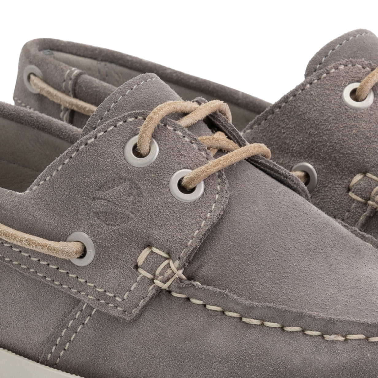 Penzance Women - Boat shoes - Suede - Grey DFW