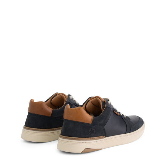 Burnham - Leather sneaker - Men - Navy BD