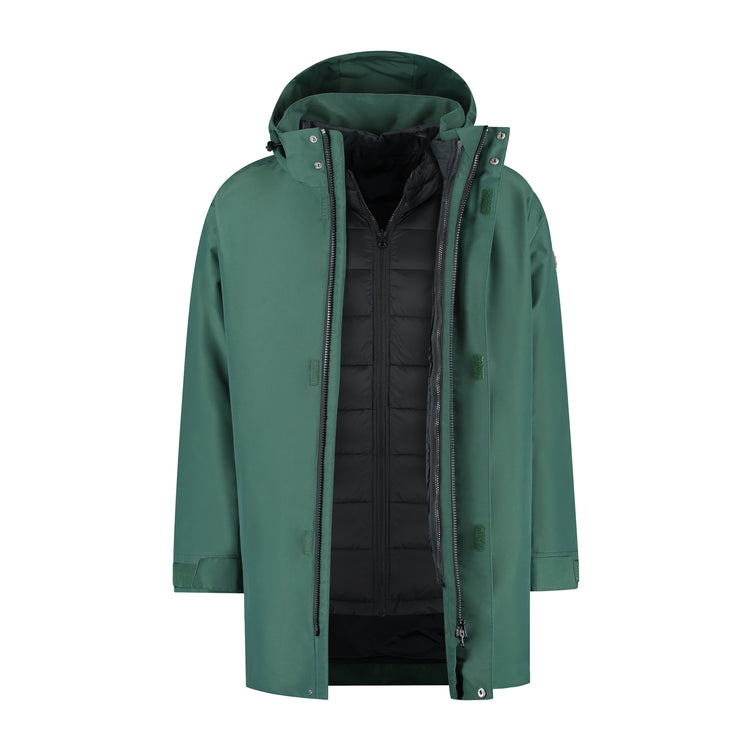 Hoyt Men - 3-in-1 jacket - Waterproof - Dark green CVO