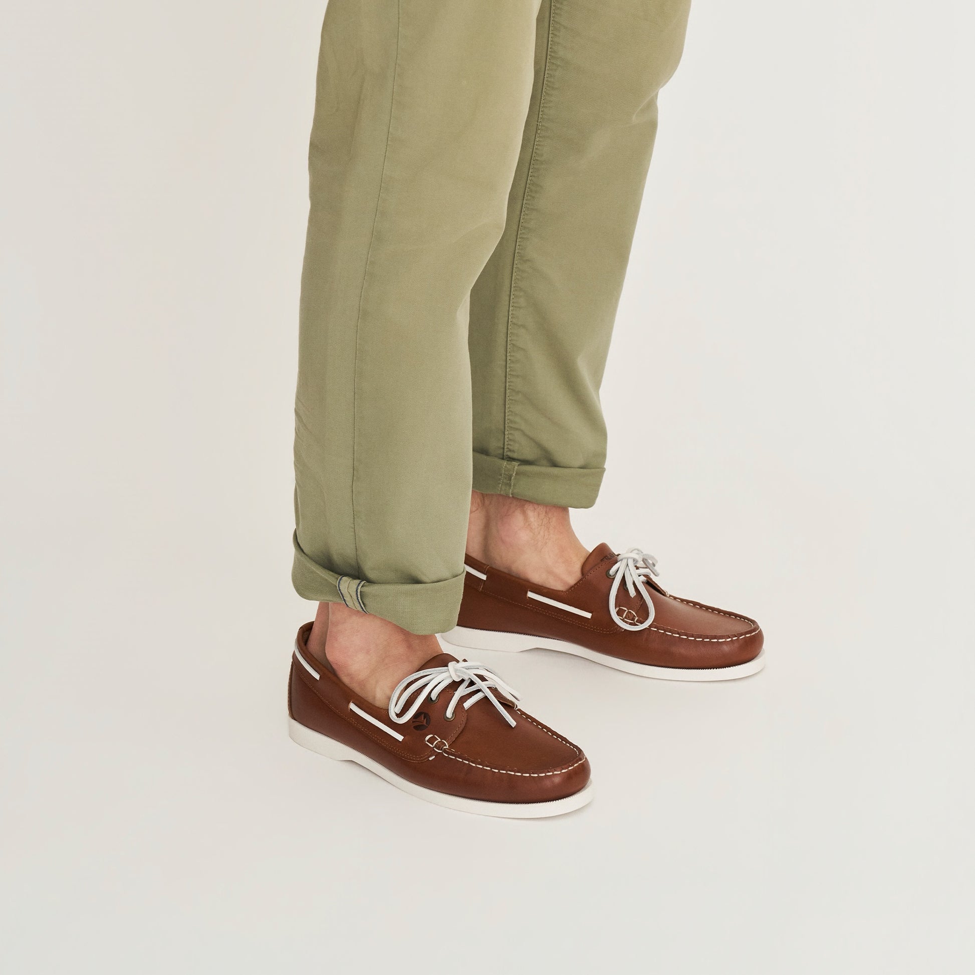 Eidfjord Men - Boat shoes - Leather - Brown MV