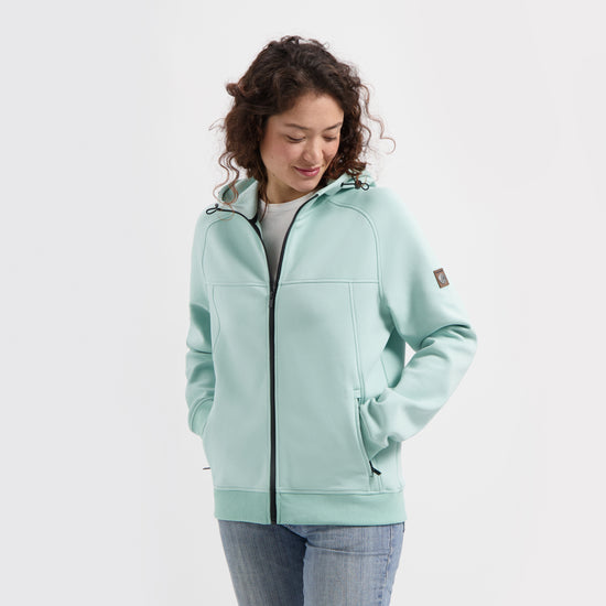 Sanna Women - Outdoor cardigan - Sweater - Green MV