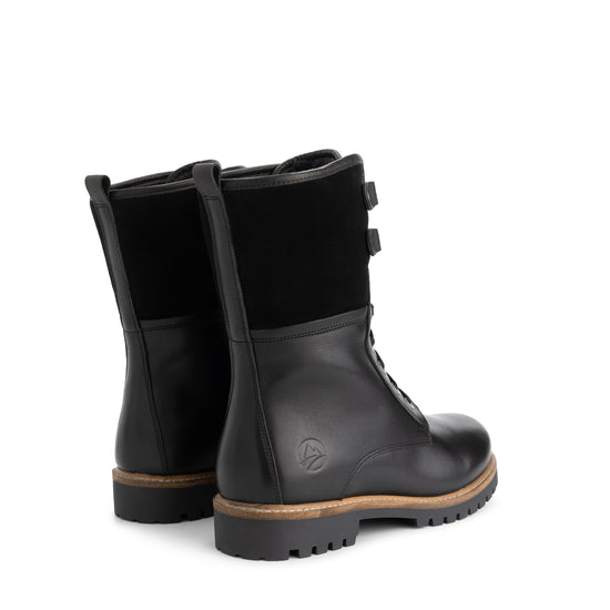 Jostedal Men - Lace-up boots - Wool-lined - Black BD