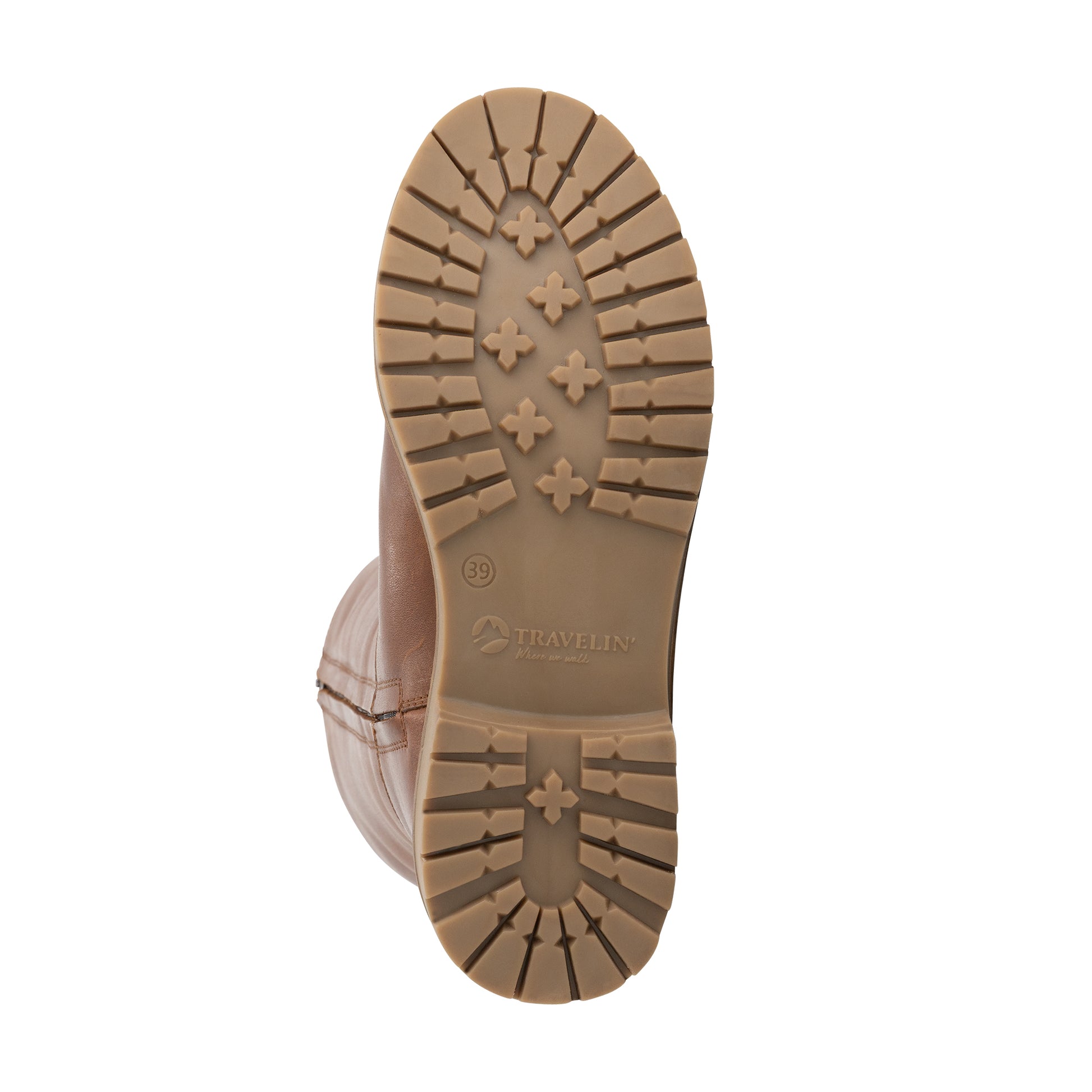 Vinstra Women - High boots - Wool-lined - Cognac UNS