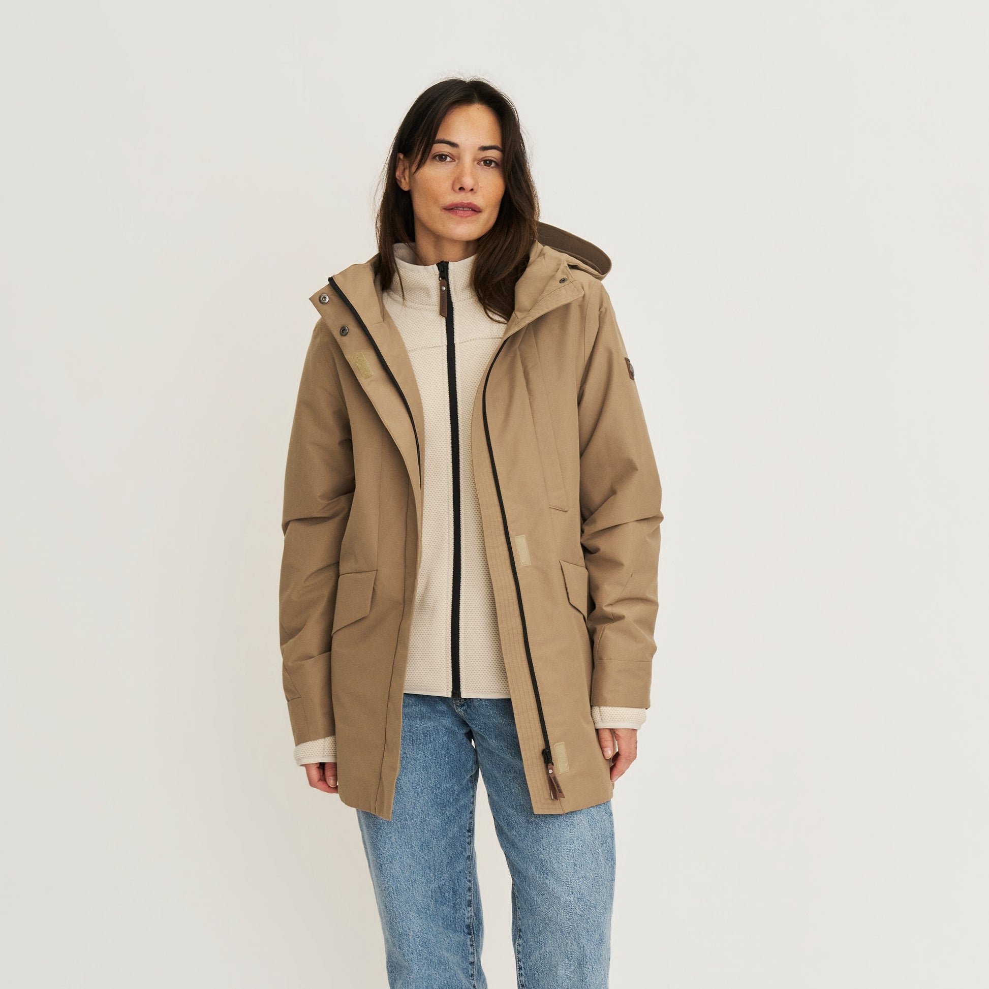 Leyla Women - Hardshell jacket - Waterproof - Light brown MV