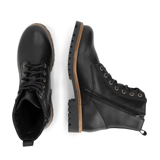 Norrland Men - Lace-up boots - Wool-lined - Black UPD