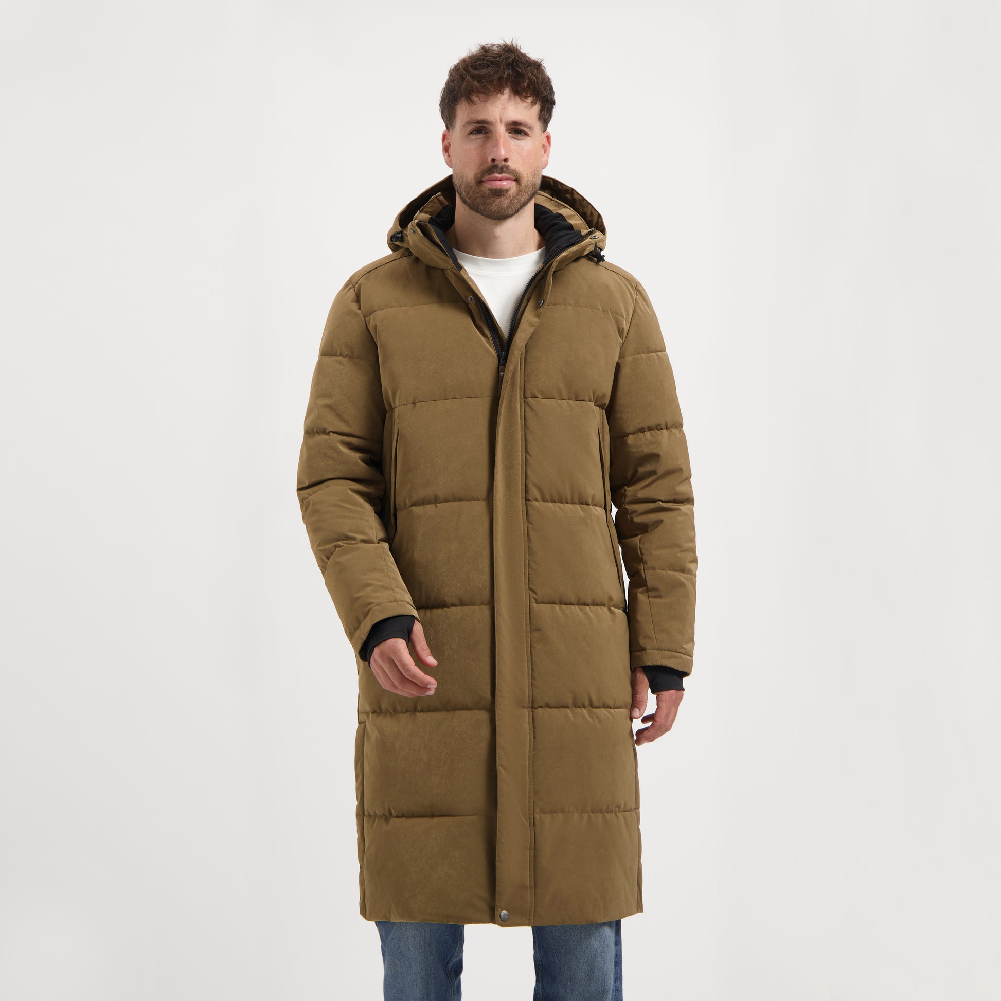 Kalmar Men - Puffer jacket - Water-resistant - Brown MV