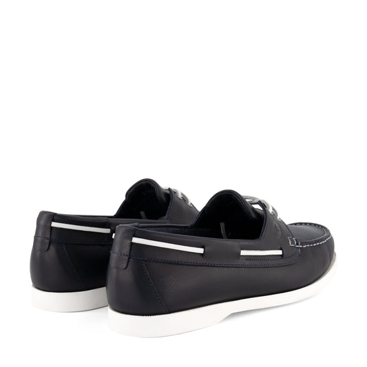Exmouth Men - Boat shoes - Leather - Blue BD