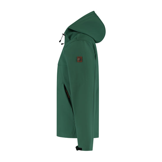 Stian - Waterproof softshell jacket - Men - Dark green L
