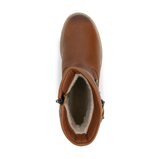 Skelde Men - Biker boots - Wool-lined - Cognac UPS