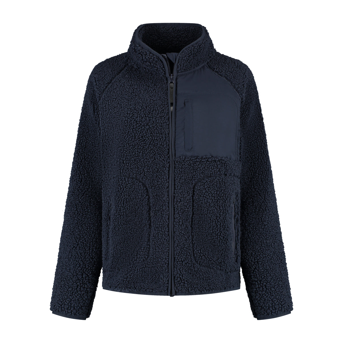 Odile Women - Outdoor Vest - Teddy - Navy F