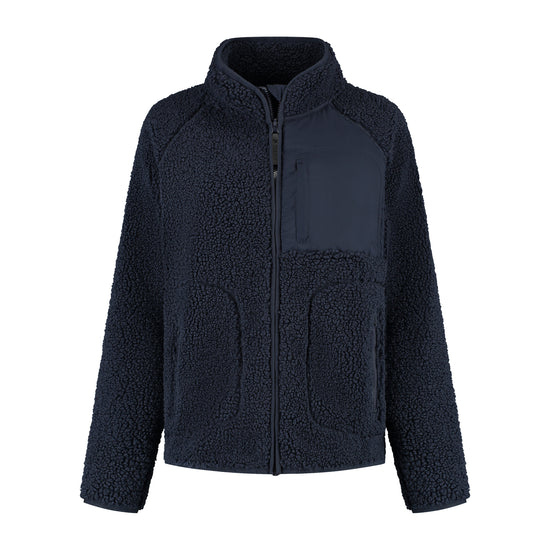 Odile Women - Outdoor Vest - Teddy - Navy F