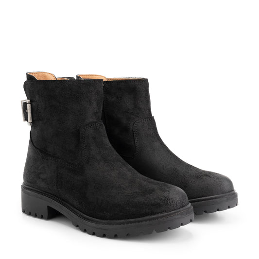 Honefoss boots - Suede ankle boots - Black FRD
