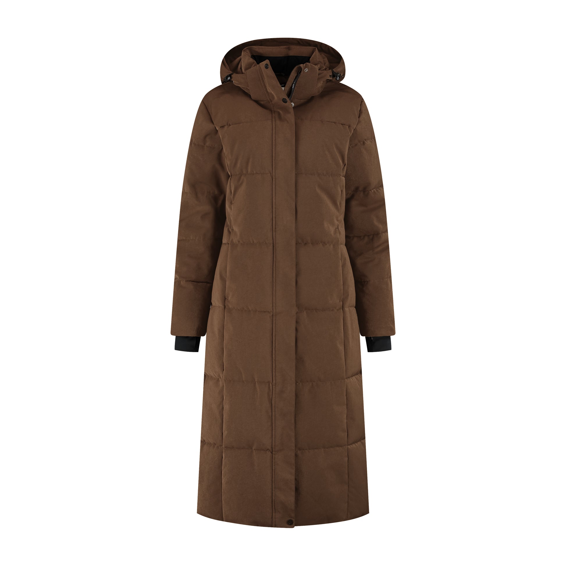 Andels Women - Puffer Winter Jacket - Waterproof - Dark Brown F