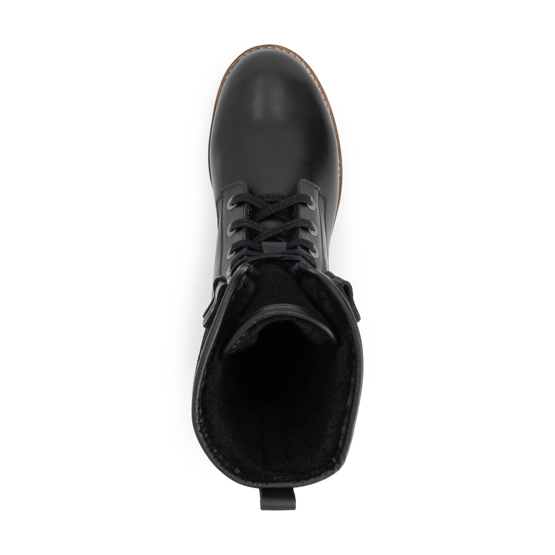 Kongea Women - Lace-up boots - Wool-lined - Black UPS