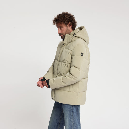 Asberg Men - Puffer Winter Jacket - Waterproof - Light Brown MV2