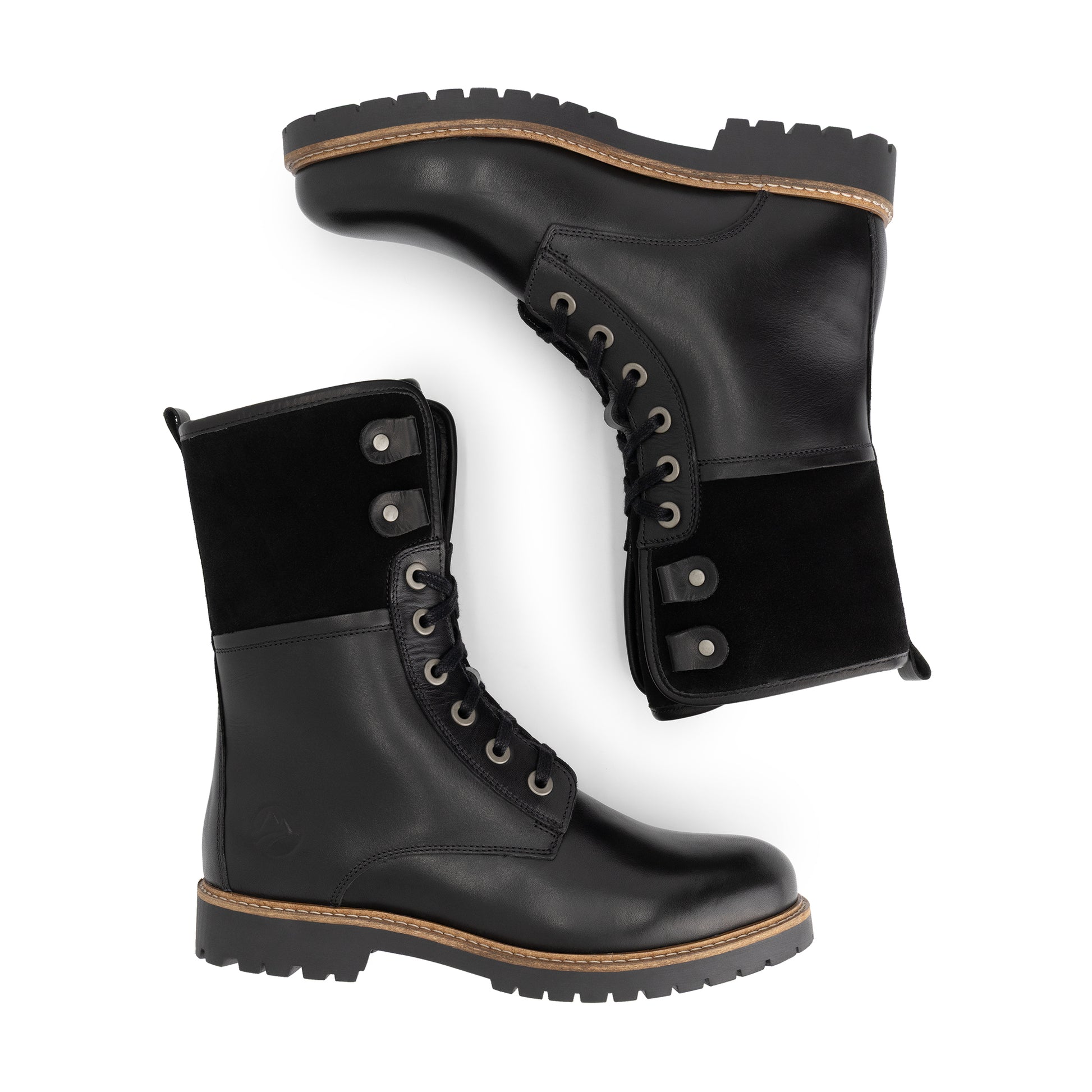 Kongea Women - Lace-up boots - Wool-lined - Black UPD