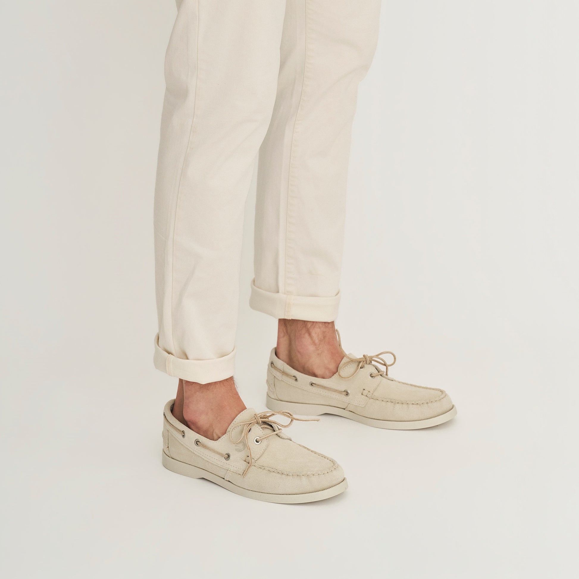 Krokvag Men - Boat shoes - Suede - Sand MV